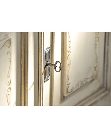 LEDA patinated brass furniture handle designer handle fitted on antique furniture