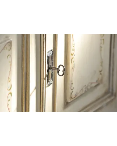 LEDA patinated brass furniture handle designer handle fitted on antique furniture