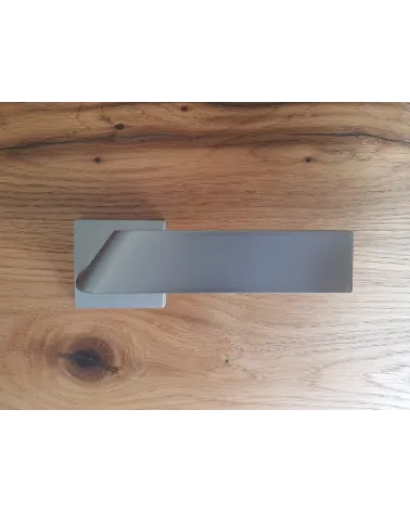 Buzz QR door handle on rose key I - designer ironmongery