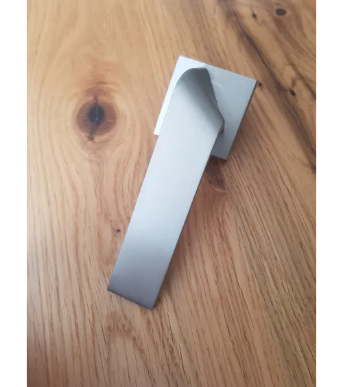Buzz QR door handle with WC key rosette - designer ironmongery