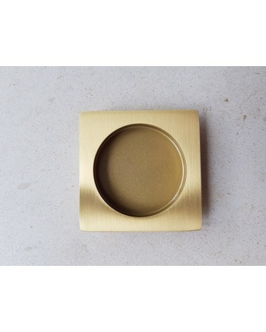 Sleek sliding door handle MANDELLI 1108T design handle colour 1 fitted on a plate