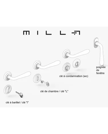 TUPAI 4048 Q 5S Escutcheon - design hardware