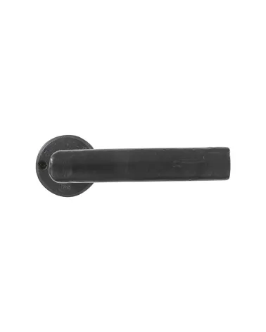 Robust classic bronze door handle 1930 round - designer handle