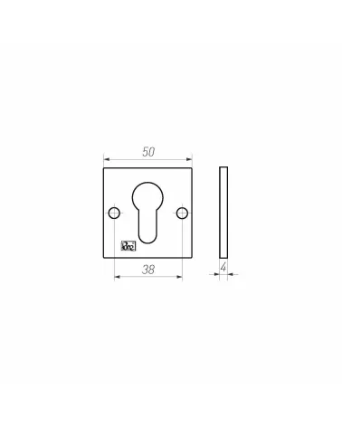 PURE Door Rose Key PZ-50Q - Designer Hardware