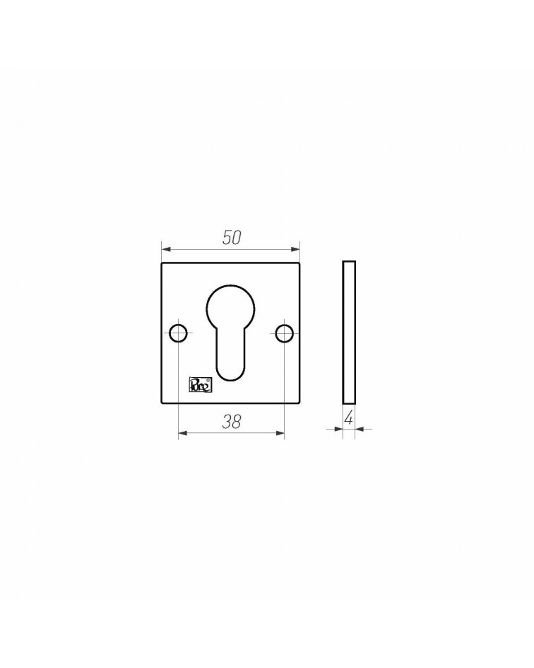 PURE Door Rose Key PZ-50Q - Designer Hardware