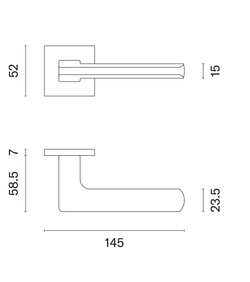 Modern style YUKA door handle design handle