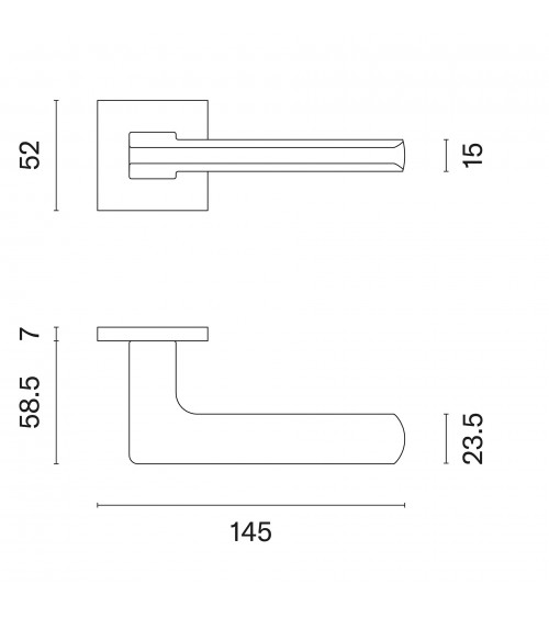 Modern style YUKA door handle design handle