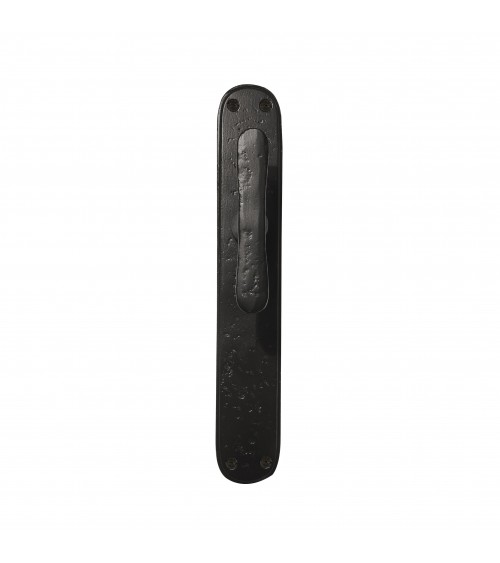 Retro door handle on original longitudinal backplate PHTT 40 - designer ironmongery