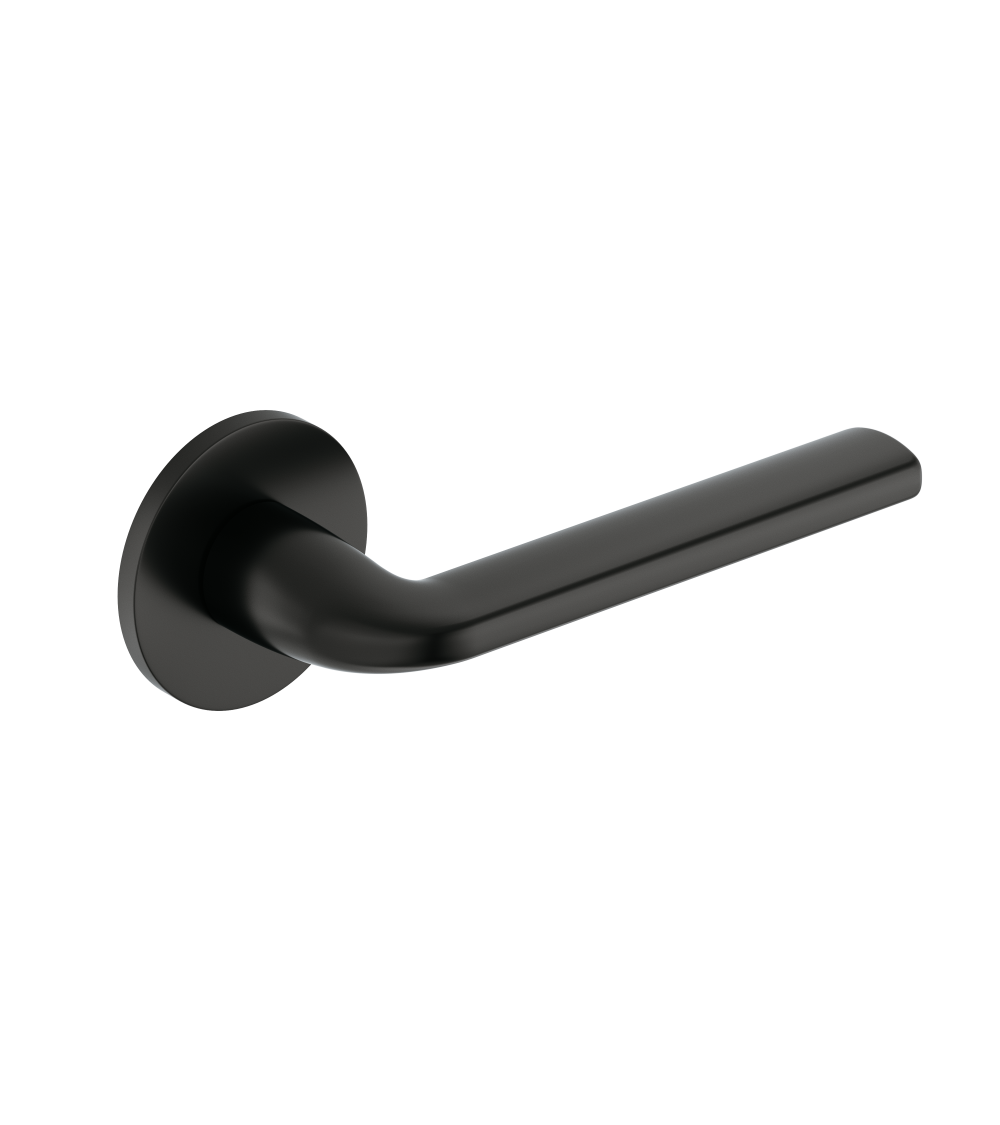 Black Scandi Slim Door Handle Designer Hardware