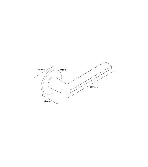 Black Scandi Slim Door Handle Designer Hardware