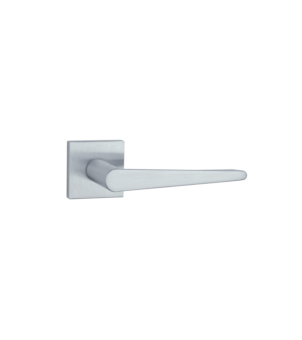Satin chrome ARNICA door handle designer handle