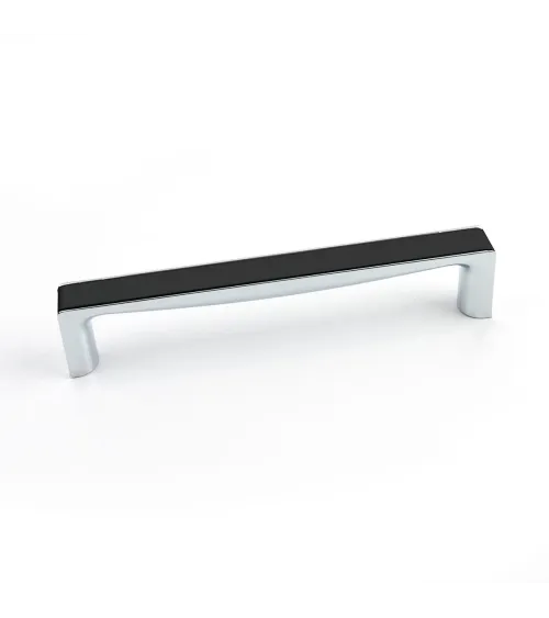 TWIX glossy black/glossy chrome furniture handle design handle