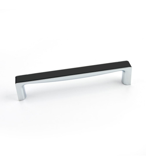 TWIX glossy black/glossy chrome furniture handle design handle
