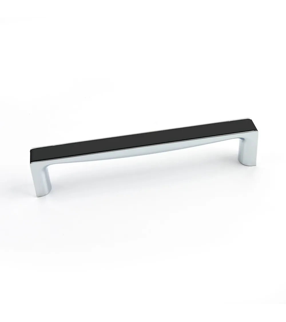 TWIX glossy black/glossy chrome furniture handle design handle
