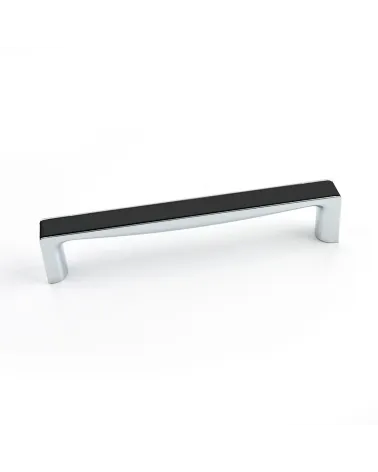 TWIX glossy black/glossy chrome furniture handle design handle
