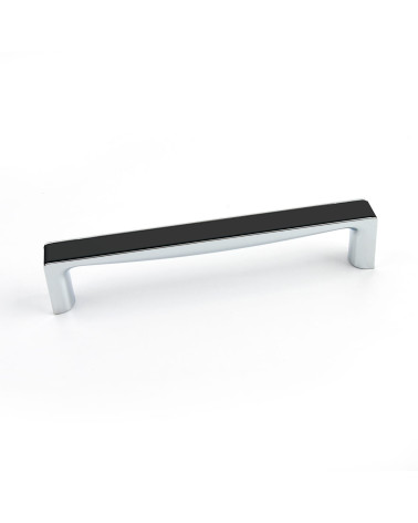 TWIX glossy black/glossy chrome furniture handle design handle