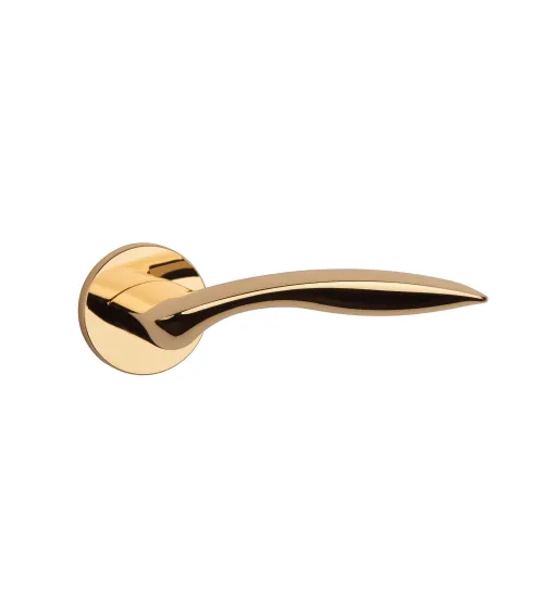 ROBINE polished gold door handle design handle