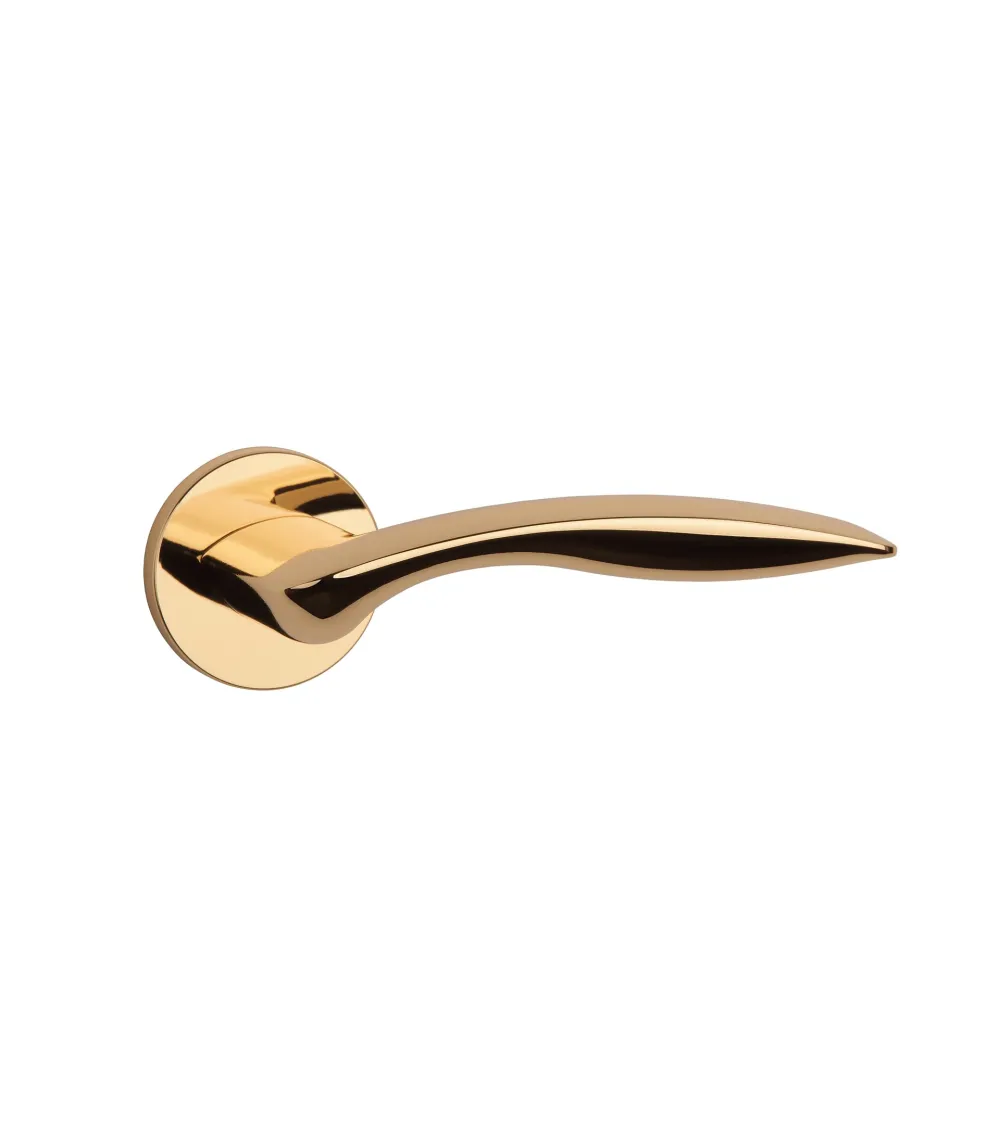 ROBINE polished gold door handle design handle