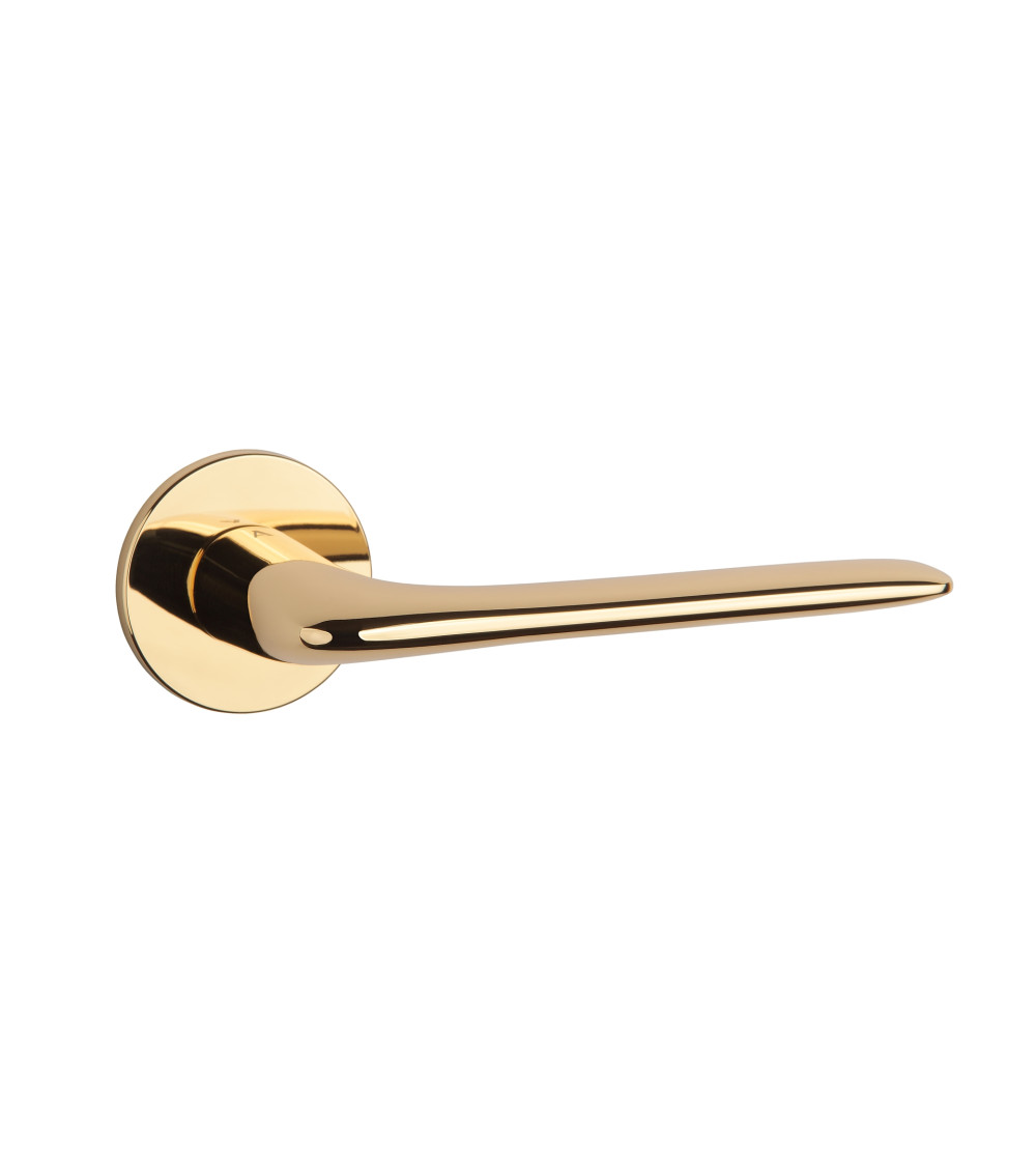 VIOLA door handle polished gold design handle