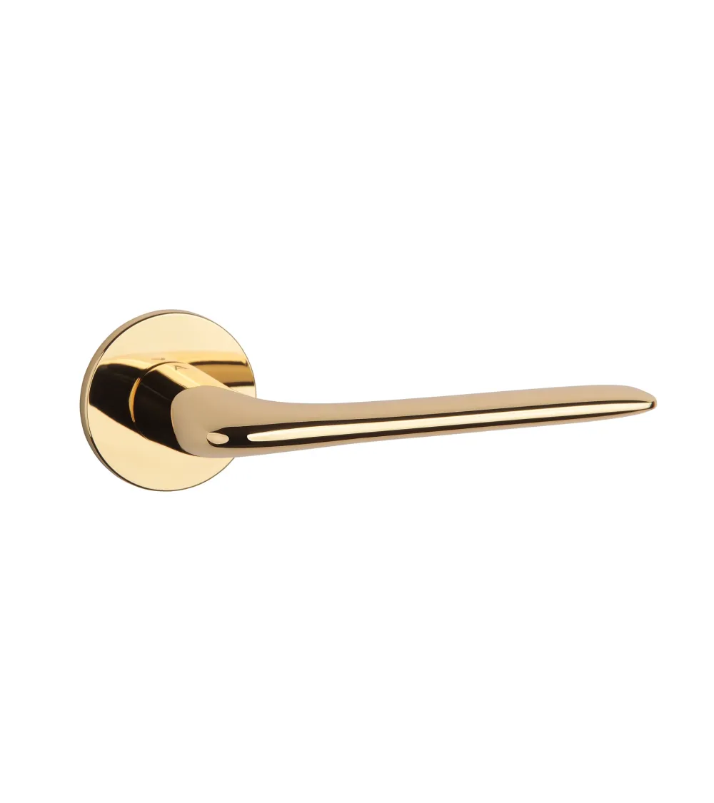 VIOLA door handle polished gold design handle