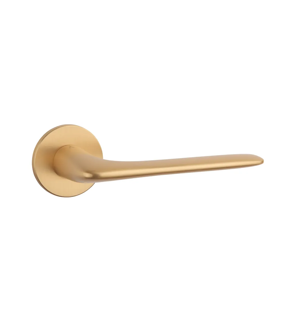 VIOLA door handle matt gold design handle