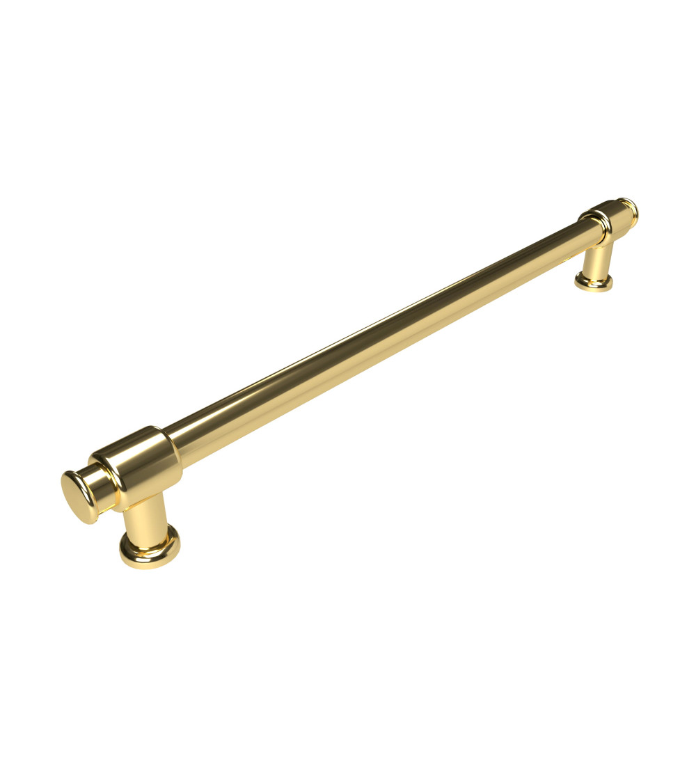 Polished gold furniture handle GALIUM-1 designer handle