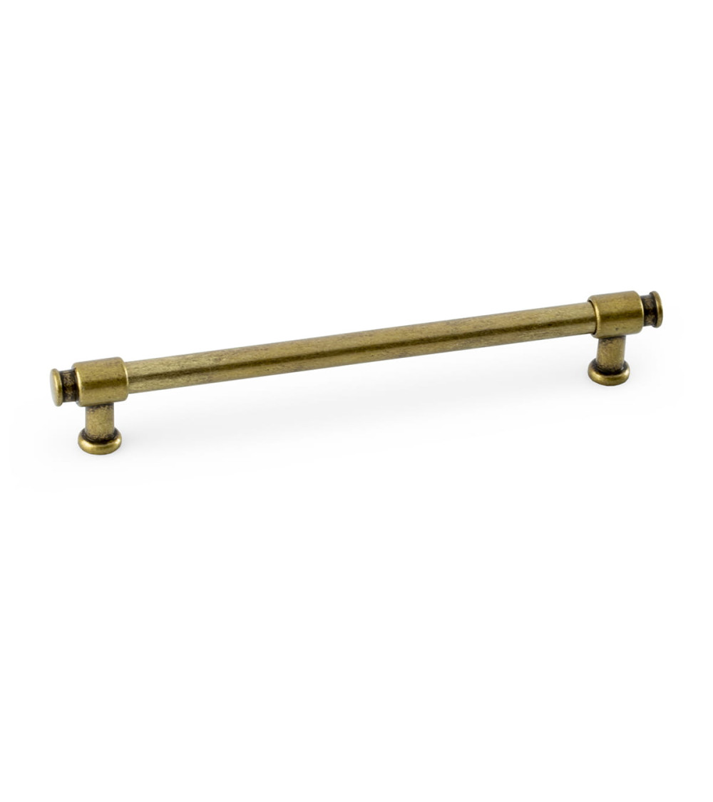 Patina on brass furniture handle GALIUM-1 designer handle