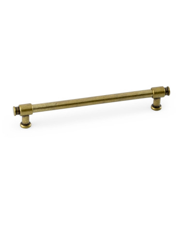 Patina on brass furniture handle GALIUM-1 designer handle