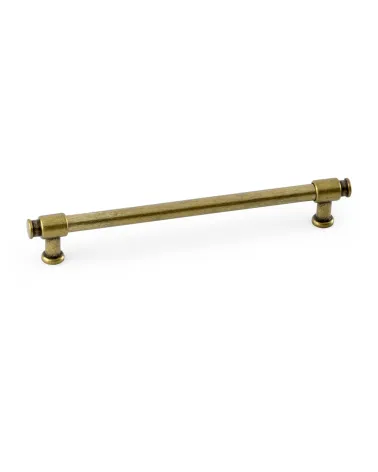 Patina on brass furniture handle GALIUM-1 designer handle