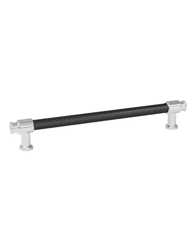 Black anodised/chrome gloss furniture handle GALIUM designer handle