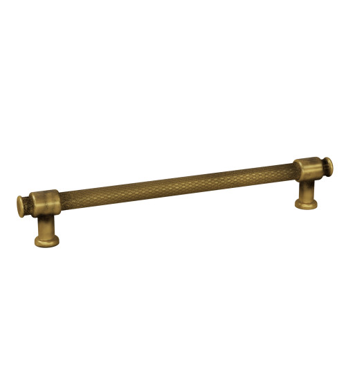 Patina on brass furniture handle GALIUM designer handle