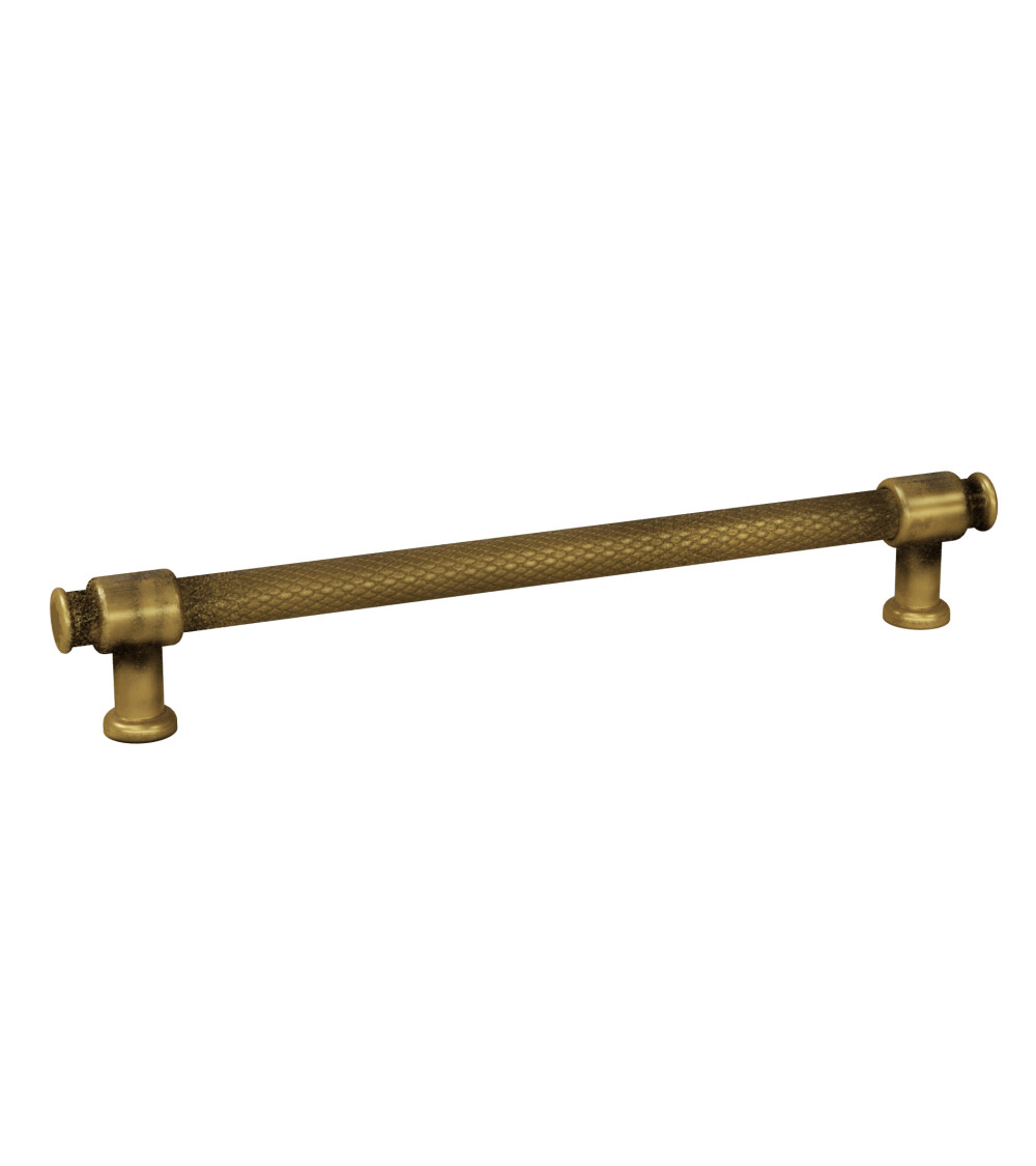 Patina on brass furniture handle GALIUM designer handle