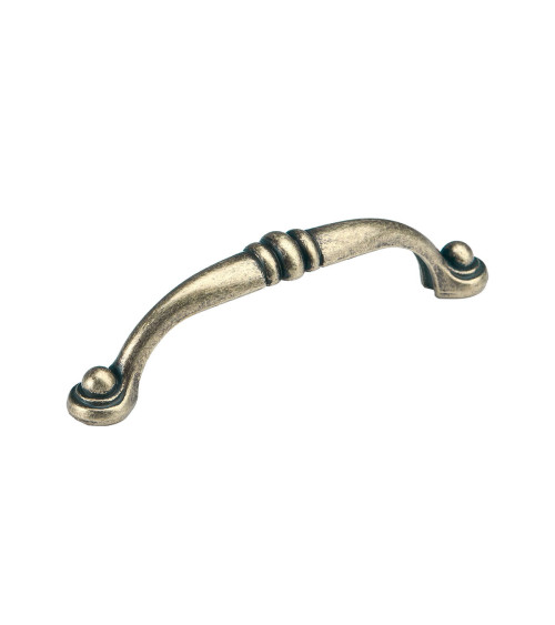 Patina on brass furniture handle BACHUS designer handle