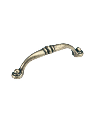 Patina on brass furniture handle BACHUS designer handle
