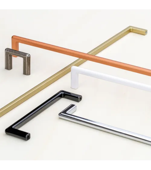 White gloss furniture handle NOX designer handle
