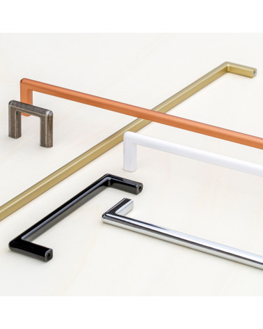 Furniture handle NOX design handle placed on a white surface