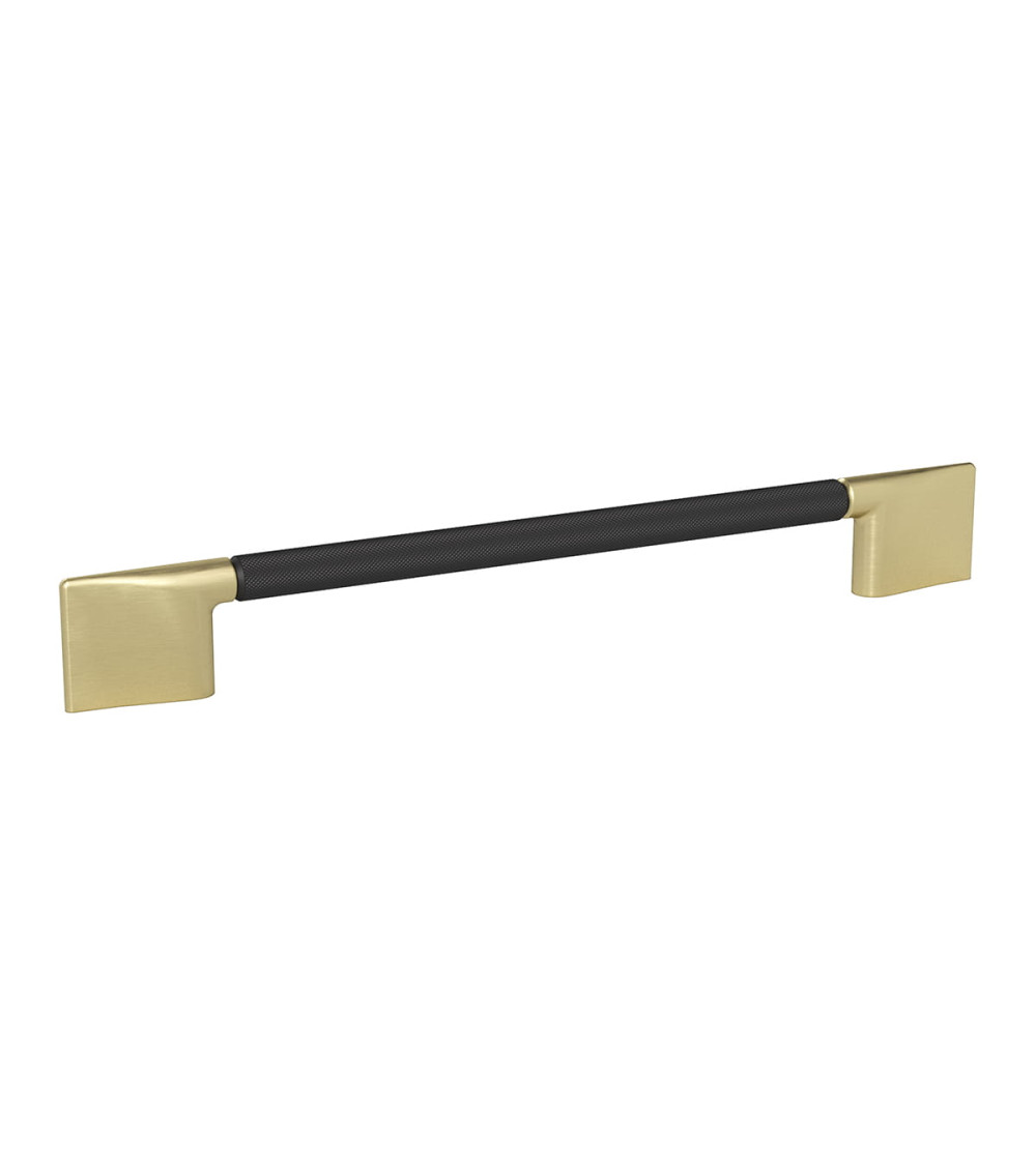 Black anodised/matt gold REMO textured designer furniture handle