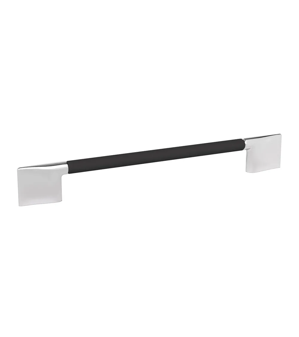 Matt black/polished chrome REMO designer furniture handle