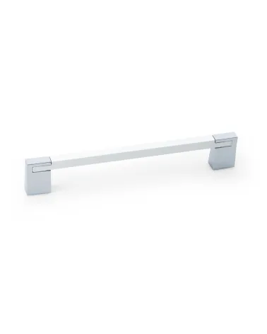 PERO gloss white/bright chrome furniture handle design handle