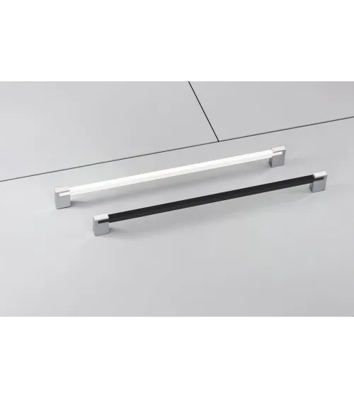 PERO gloss white/bright chrome furniture handle design handle
