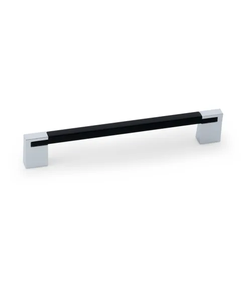 PERO gloss black/bright chrome furniture handle design handle