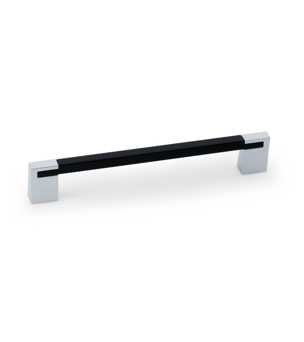 PERO gloss black/bright chrome furniture handle design handle