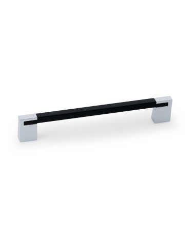 PERO gloss black/bright chrome furniture handle design handle