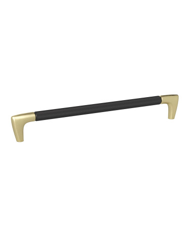 ALAMBRE textured black anodised/matt gold furniture handle design handle