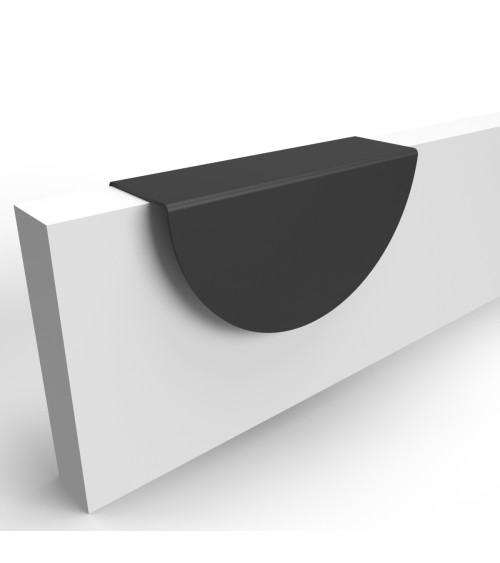 Matt black furniture handle ZORIA designer handle