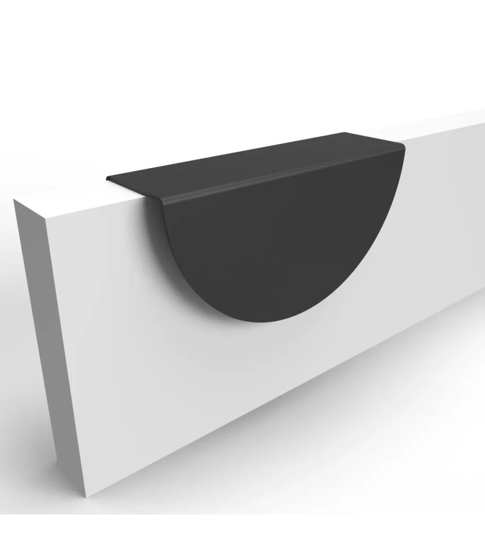 Matt black furniture handle ZORIA designer handle