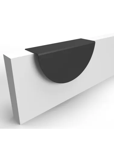 Matt black furniture handle ZORIA designer handle