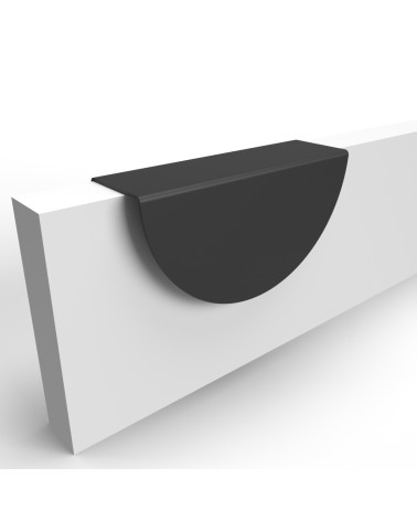 Matt black furniture handle ZORIA designer handle