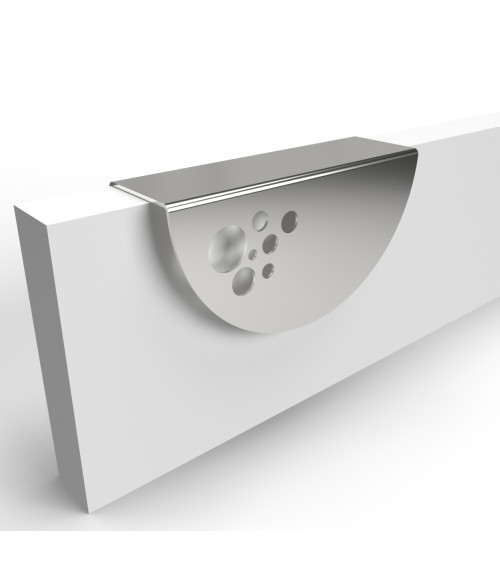 Polished chrome furniture handle ZORIA-1 designer handle