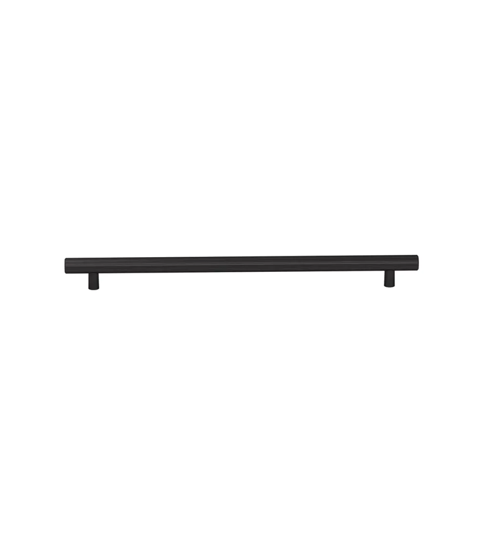 ARNO black/matt black anodised furniture handle with two bases design handle